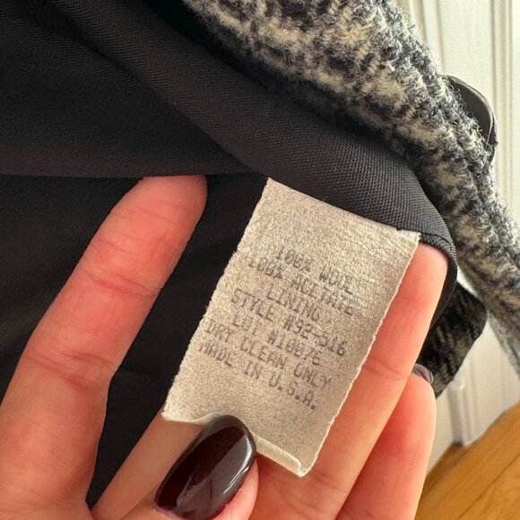 Vintage green plaid wool blazer jacket - Picture 8 of 8